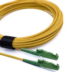 Elfcam – Câble à Fibre Optique E2000/APC à E2000/APC Monomode Simplex 9/125μm Jarretière Optique LSZH