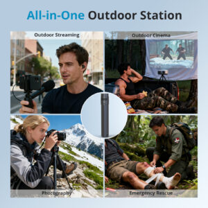 Batterie Portable pour Starlink Mini, 166,5 Wh Alimentation Externe DC 30 V, USB-C PD 65 W, Autonomie jusqu’à 6 Heures