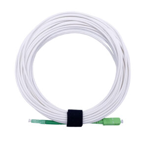 Câble à Fibre Optique LC/APC à SC/APC Monomode Simplex Blanc (Ref:3588)