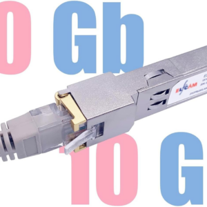 Elfcam – 10Gb SFP+ en RJ45 pour Freebox Ultra, 10Go SFP+ Module 10Gbase-T-30m Cat8 Câble Réseau