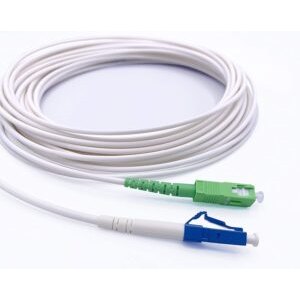 Câble à Fibre Optique SC/APC à LC/UPC OS2 Simplex Blanc (Ref:3665)