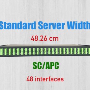 Elfcam® – Tiroir Optique 48 Ports SC Simplex OS2 Équipé de 24T SC APC Monomode Duplex, Installation dans Tous Les Ra…