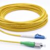 Cable de Fibra Óptica Simplex Monomodo FC/APC a LC/UPC Latiguillo Óptico LSZH de 9/125μm, Amarillo (Ref: 18806)