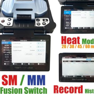 Elfcam® – Soudeuse Fibre Optique S10 Pro, Cœur à Cœur, avec 6 Moteurs et Kit Outils et Accessoires Mis à Jour, pour …