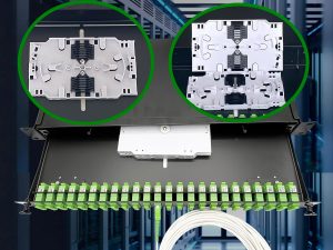 Elfcam® – Tiroir Optique 48 Ports SC Simplex OS2 Équipé de 24T SC APC Monomode Duplex, Installation dans Tous Les Ra…