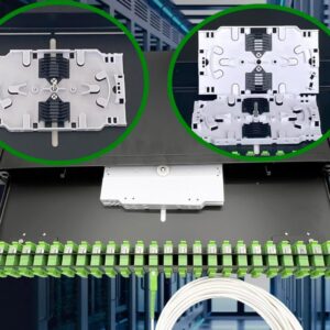 Elfcam® – Tiroir Optique 48 Ports SC Simplex OS2 Équipé de 24T SC APC Monomode Duplex, Installation dans Tous Les Ra…