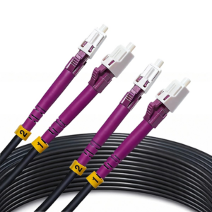 Elfcam – Câble à Fibre Optique OM4 LC/UPC vers LC/UPC Duplex Multimode 50/125um ODM 5.0mm, Convient aux Installation…