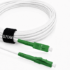 Cable de Fibra Óptica LC/APC a SC/APC Monomodo Simplex Blanco (Ref:3588)