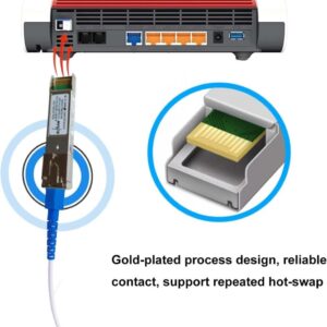 10G SFP+ Optique Module XGS-PON pour 10GbE ONU, Jusqu&rsquo;à 10 Gbit/s , Compatible avec Les Fritz!Box 5530 Fiber et Frit…