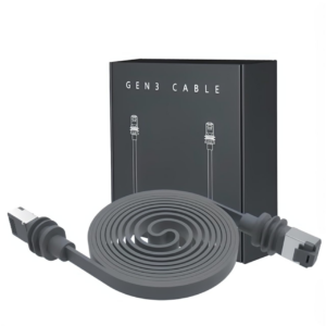 Elfcam – Câble Ethernet Plat Cat 6A STP 26AWG 10Gbps 500MHz, Adapté aux Câbles d&rsquo;Extension Starlink Gen 3/Mini…