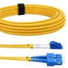 SC/UPC to LC/UPC OS2 Duplex Fiber Optic Cable(Ref:417)