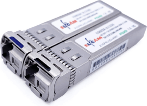Elfcam – 2,5G SFP Bidi Module, TX1310nm/RX1550nm , Connecteur Câble à Fibre Optique LC/UPC SM, DDM 20KM,1 Pair