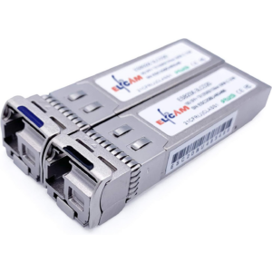 Elfcam – 2,5G SFP Bidi Module, TX1310nm/RX1550nm , Connecteur Câble à Fibre Optique LC/UPC SM, DDM 20KM,1 Pair
