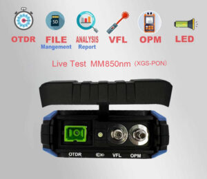 Mini OTDR Multimode ELF-2900-M, pour Test 850nm MM Fibre Optique, 22dB/20dB, Jusqu’à 5km, avec Photomètre Multimètre Optiq…