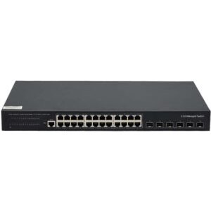 10Gb Commutateur Géré Switch Fibre Optique avec 6 Ports 10G SFP+ et 24 Ports 2,5G Ethernet RJ45, Prend en Charge Le Module…