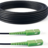 Cable de fibra óptica armado en acero SC/APC–SC/APC OS2 monomodo simplex LSZH (Ref:1366)