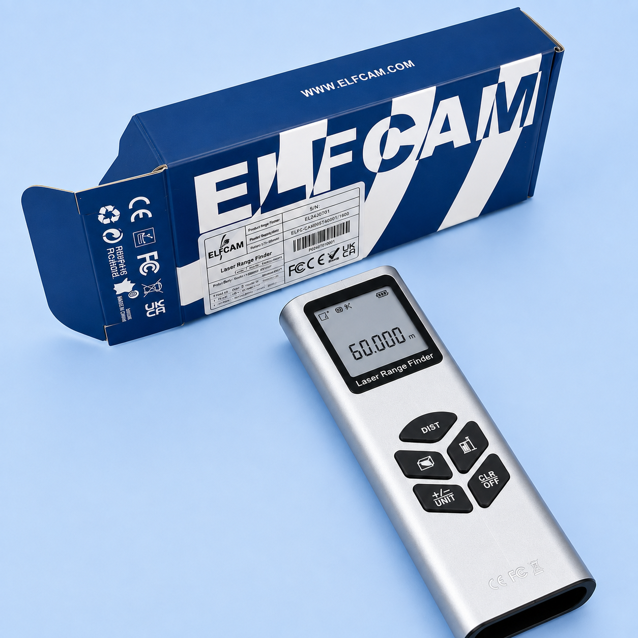 Telémetro a laser J-40/J-60 – Medição de distância de 40 m/60 m, precisão de ±2 mm, funções de área/volume/Teorema de Pitágoras, ecrã LCD retroiluminado, instrumento de medição portátil para trabalhos de bricolage e obras. – Imagem 8