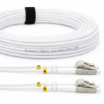 Elfcam® - Cabo de fibra ótica LC/UPC - LC/UPC OM3 Duplex Branco (Ref.: 9113)
