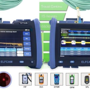 Elfcam® – ELF6800 OTDR Monomode 1310nm / 1550nm et Multimode 850nm / 1300nm, Testeur Fibre Optique Réflectomètre du …