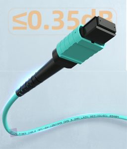 Câble Fibre Optique MPO Femelle à MPO Femelle, Multimode OM3, compatible avec Nvidia/Mellanox/Arista/Cisco/HPE/Juniper/Mar…