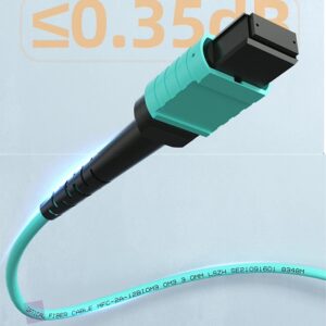 Câble Fibre Optique MPO Femelle à MPO Femelle, Multimode OM3, compatible avec Nvidia/Mellanox/Arista/Cisco/HPE/Juniper/Mar…