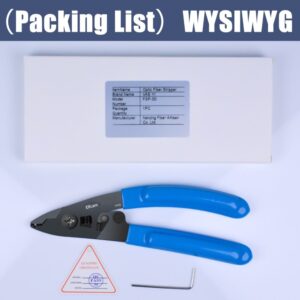 Elfcam® – Pince 3 en 1 à Dénuder Ergonomique en Acier Allié au Carbone pour Dénuder et Décaper pour Fibre Optique Mo…