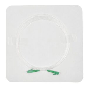 Elfcam® – Câble Fibre Optique LC/APC à LC/APC Invisible/Transparent, Fibre Optique Monomode 125µm OS2, Gaine en Nylo…