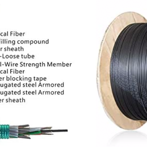 Câble à Fibre Optique en Acier Blinde LC/APC à SC/APC Simplex Monomode LSZH (Ref:3550)