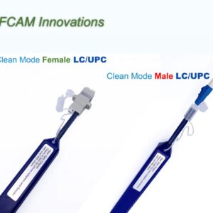 Elfcam® – Stylo de Nettoyage pour Fibre Optique Tip-Pen pour Adaptateur LC Femelle (APC et UPC), Connecteurs Mâles L…