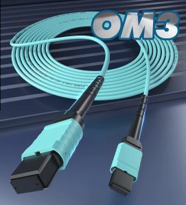 Câble Fibre Optique MPO Femelle à MPO Femelle, Multimode OM3, compatible avec Nvidia/Mellanox/Arista/Cisco/HPE/Juniper/Mar…