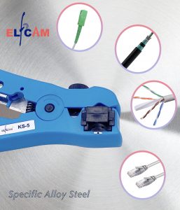 Elfcam® – Universel Dénudeur de Câbles Coaxiaux RG 59/6/7/11Pince à dénuder Coaxial Coax Câble