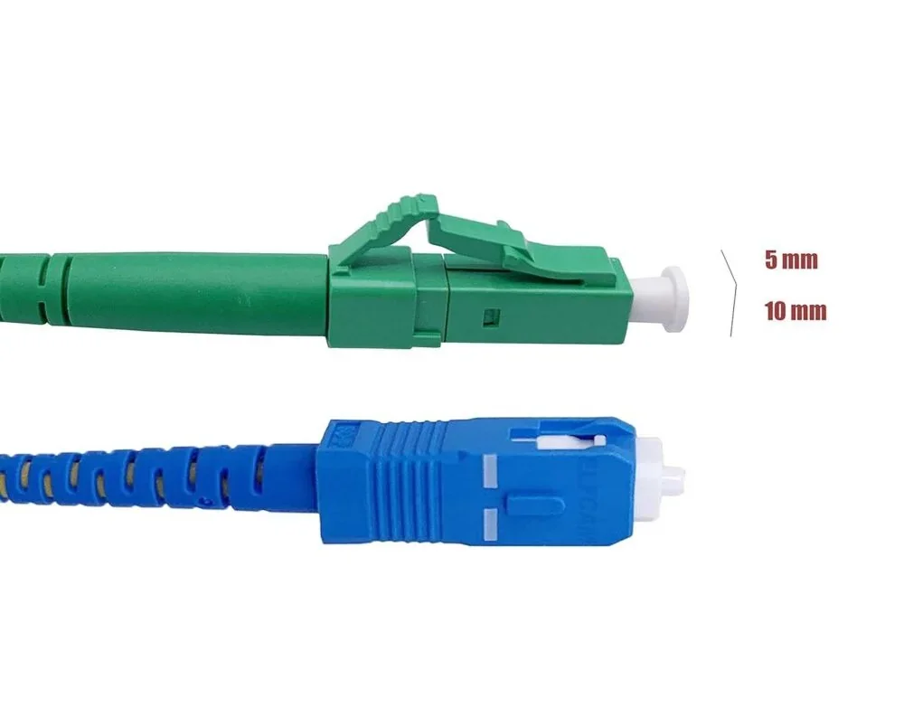 Elfcam® - Câble à Fibre Optique LC/APC à SC/UPC Monomode Simplex 9/125μm LSZH, Blanc (REF: 18705) – Image 9
