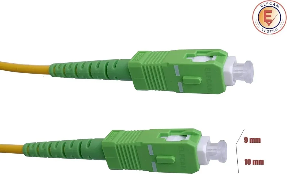 Câble à Fibre Optique SC/APC à SC/APC OS2 Simplex Jaune (Ref:11) – Image 11