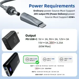 Elfcam – 3-en-1 Câble pour Starlink Mini – Alimentation USB-C + Starlink Mini Standard, Connecteur RJ45 CAT6 Standar…