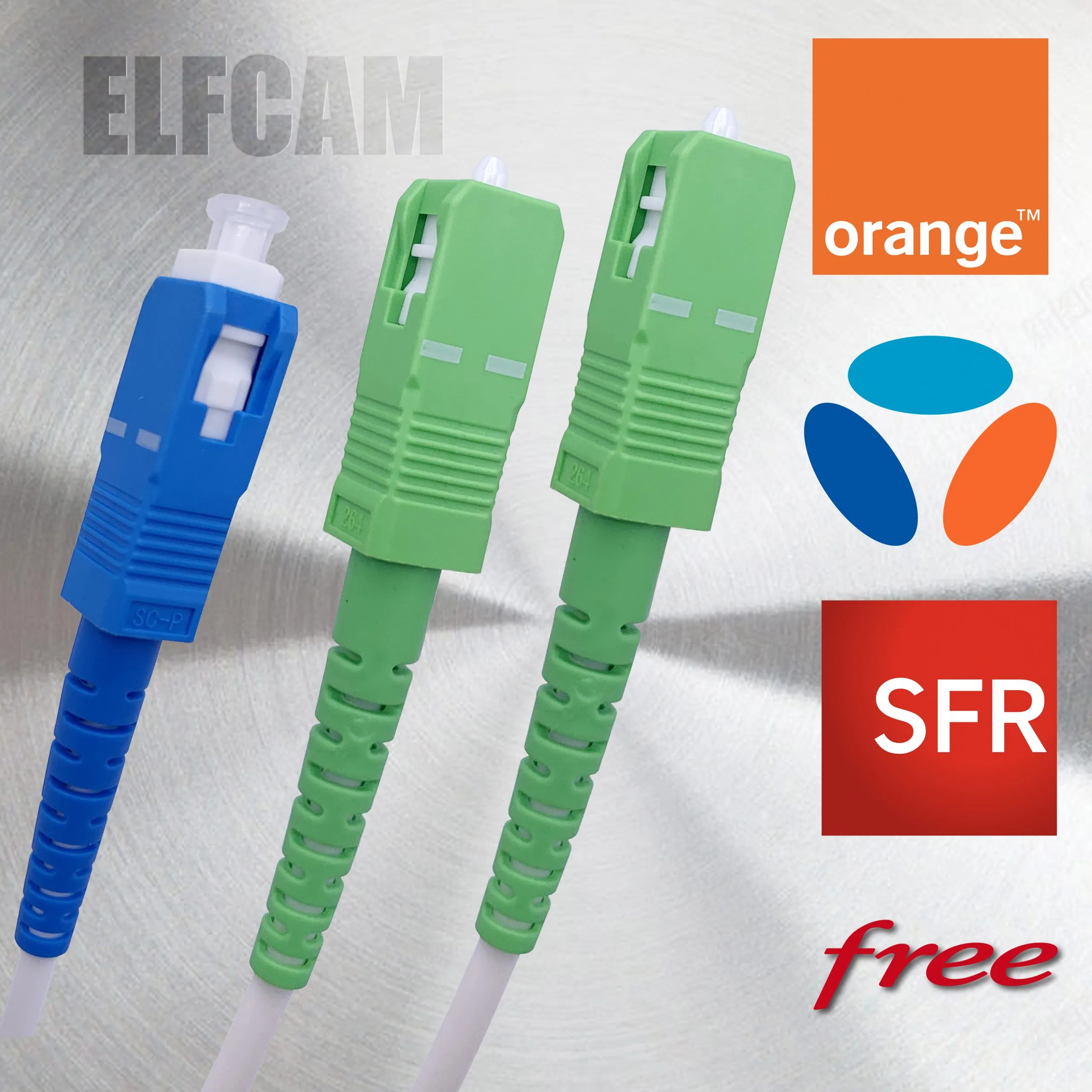 Jarretière simplex SC/APC OS2 ELFCAM