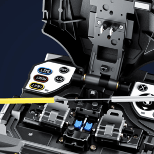 Elfcam – Soudeuse Fibre Optique T6, Fiber Fusion Splicer, Type Alignement – Cœur à Cœur, avec 4 Moteurs et Kit…