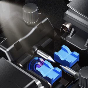 Elfcam – Soudeuse Fibre Optique T6, Fiber Fusion Splicer, Type Alignement – Cœur à Cœur, avec 4 Moteurs et Kit…