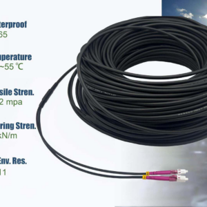 Elfcam – Câble à Fibre Optique OM4 LC/UPC vers LC/UPC Duplex Multimode 50/125um ODM 5.0mm, Convient aux Installation…