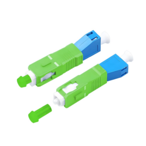 Elfcam – Adaptateur à Fibre Optique Câble Monomode Simplex SC/APC Male à LC/UPC Female, Lot de 1