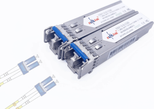 Elfcam – 2,5G SFP Module de Transceiver à Fibre Optique, Connecteur de Fibre Optique LC/UPC Duplex Monomode (OS2),13…