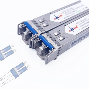 Elfcam – 2,5G SFP Module de Transceiver à Fibre Optique, Connecteur de Fibre Optique LC/UPC Duplex Monomode (OS2),13…