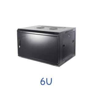 Baie murale 6U avec porte métalique 600x450x368mm