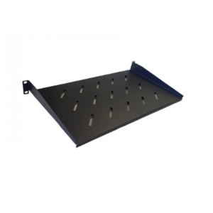 Étagères de rack 19″ 1U – 483 × 450 × 43 mm (60 kg) & 483 × 250 × 43 mm (20 kg), noir, lot de 2 profondeurs