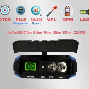 Mini OTDR Monomode ELF-2900, pour Test en Ligne 1270nm/1310nm/1550nm/1490nm/1577nm XGS-PON, 22dB/20dB, Jusqu’à 60km, avec …