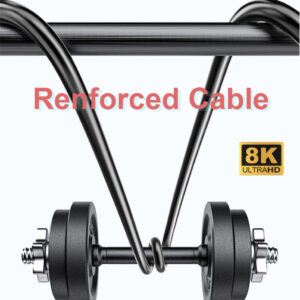 8K Câble HDMI 2.1 à Fibre Optique Mutimode OM3, 48 Gbit/s 8K@60Hz 4K@120Hz HDR Dynamique HDCP 2.2 et 2.3 eARC – Comp…