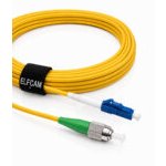 Cabo de fibra ótica FC/APC para LC/UPC, monomodo, simplex, 9/125 μm, cabo ótico LSZH, amarelo (Ref.: 18806)