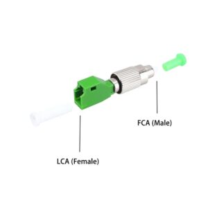 Adaptateur à Fibre Optique Câble Monomode Simplex LC/APC Female à FC/APC Male, Lot de 1