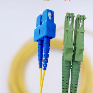 Elfcam – Câble à Fibre Optique E2000/APC à SC/UPC,Monomode Duplex, Jarretière Optique 9/125μm OS2 2.0mm G652D LSZH, …