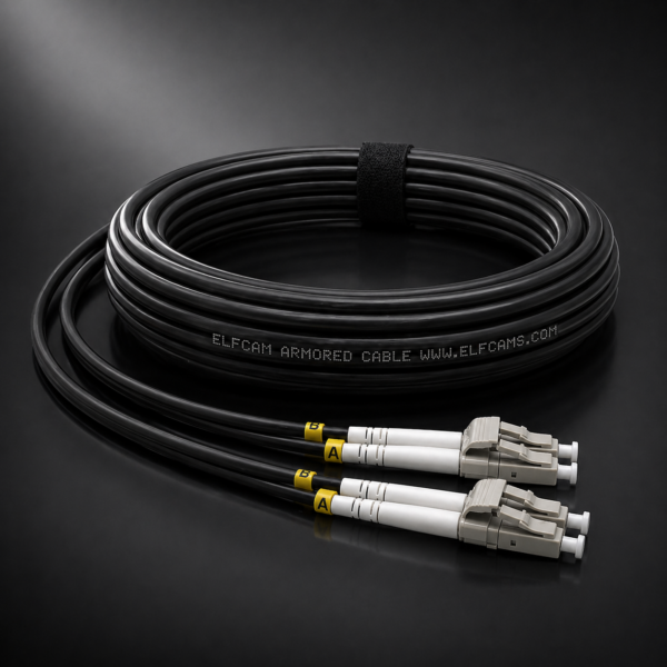 Câble Fibre Optique ST/UPC Vers LC/UPC OM3 Multimode Duplex 50/125µm LSZH 5m – 10Gbps, Faible Perte, Garantie 10 Ans