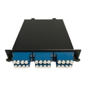 Cassette MTP pré-raccordée LGX Footprint - Adaptateurs MTP (mâle) vers 24 fibres vers LC Quad Singlemode, comprend 12 c...